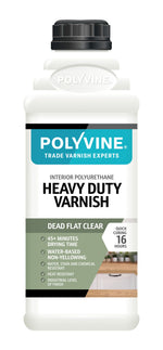 Load image into Gallery viewer, 500ml Dead Flat Polyvine Heavy Duty Varnish bottle on a white background
