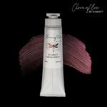 Load image into Gallery viewer, Chromaflex by Fusion Scarlet Dragonfly paint tube with color swatch on a black background
