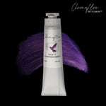 Load image into Gallery viewer, Chromaflex by Fusion Violet Hummingbird paint tube with a purple swatch on a black background
