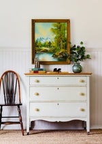 Load image into Gallery viewer, Chest of drawers painted in Homestead House Milk Paint Pot Pourri
