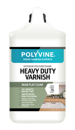 Load image into Gallery viewer, 4 litre Dead Flat Polyvine Heavy Duty Varnish bottle on a white background
