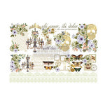 Load image into Gallery viewer, With love Skully Extra Large Redesign with Prima Transfer - lace, skulls, butterflies, script and chandelier
