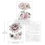Load image into Gallery viewer, Desert Rose Redesign with Prima Middy Transfer - faded roses alongside delicate script
