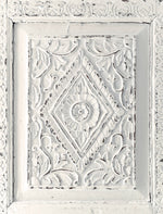 Load image into Gallery viewer, Homestead House Milk Paint Raw Silk incredible distressed carved door
