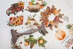 Load image into Gallery viewer, Redesign with Prima Autumnal Essentials Small Transfer - mushrooms, autumn leaves, pumpkins and sunflowers close up with transfer tool
