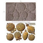 Load image into Gallery viewer, Shimmering Holiday Ornaments Redesign with Prima Silicone Mould of intricate design christmas baubles
