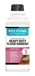 Load image into Gallery viewer, 2 litre Satin Clear Polyvine heavy duty floor varnish bottle on a white background
