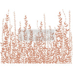 Load image into Gallery viewer, In The Field Redesign with Prima Copper Rose Gold Foil Transfer from the Kacha Collection featuring cascading leaves
