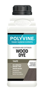 Load image into Gallery viewer, Taupe Polyvine interior and exterior wood dye - available in 200ml, 500ml
