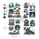 Load image into Gallery viewer, Quiet Country Blue Redesign with Prima Christmas Middy Transfer 

