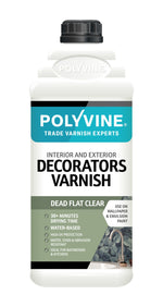 Load image into Gallery viewer, 500ml Clear Dead Flat Polyvine Interior and Exterior Decorator's Varnish
