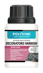 Load image into Gallery viewer, 100ml Clear Satin Polyvine Interior and Exterior Decorator's Varnish

