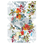 Load image into Gallery viewer, Sweet Dreaming Extra Large Redesign with Prima Transfer, Cece Collection, bright colours, birds, skull, damask background
