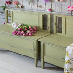 Load image into Gallery viewer, Homestead House Milk Paint Gatineau distressed pair of benches
