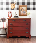 Load image into Gallery viewer, Homestead House Milk Paint Voyageur painted chest of drawers
