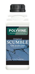 Load image into Gallery viewer, 1 litre Polyvine Original Scumble clear acrylic glaze bottle on a white background
