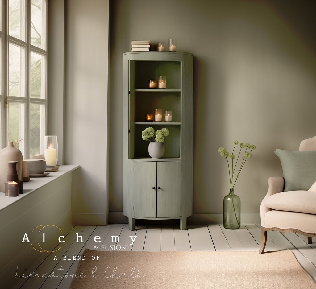 Alchemy By Fusion Sage Painted Dresser Cabinet