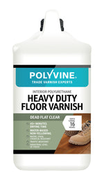 Load image into Gallery viewer, 4 litre Dead Flat Clear Polyvine heavy duty floor varnish bottle on a white background
