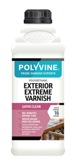 Load image into Gallery viewer, 2 litre Satin Polyvine exterior extreme varnish bottle on a white background
