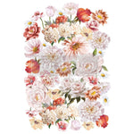 Load image into Gallery viewer, Pretty in Peach Extra Large Redesign with Prima Transfer - peach, coral, cream and pink florals 
