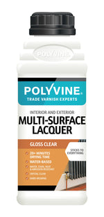 Load image into Gallery viewer, 500ml Gloss Clear Polyvine Multi Surface Lacquer (Interior and Exterior)
