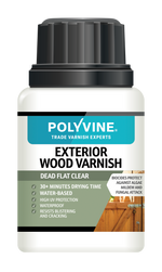 Load image into Gallery viewer, Polyvine Exterior Wood Varnish 100ml Dead Flat Finish
