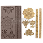Load image into Gallery viewer, Agadir Patterns Redesign with Prima Decor Mould - ornate mandala, paisley, trim embellishments
