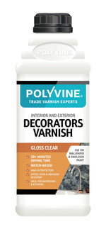Load image into Gallery viewer, 500ml Clear Gloss Polyvine Interior and Exterior Decorator's Varnish
