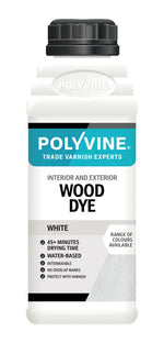 Load image into Gallery viewer, White Polyvine interior and exterior wood dye - available in 200ml, 500ml, 1 litre
