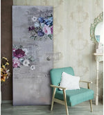 Load image into Gallery viewer, Imperial Garden Extra Large Redesign with Prima Transfer applied to a grey room divider
