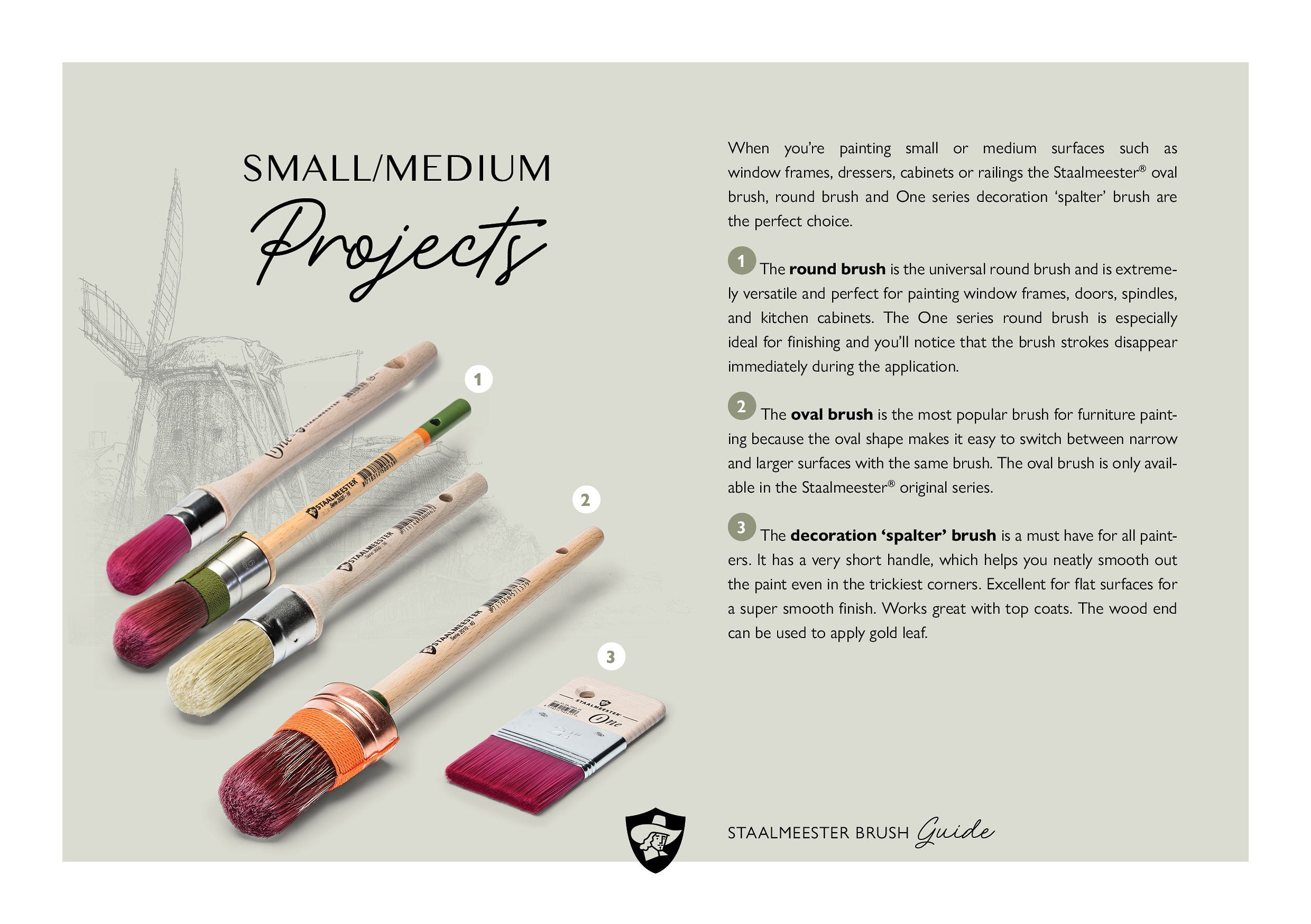 Choosing the right brush or roller for your small or medium project