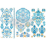 Load image into Gallery viewer, Redesign with Prima Artisanal Tile Small Transfer in blues, cobalt, ochre
