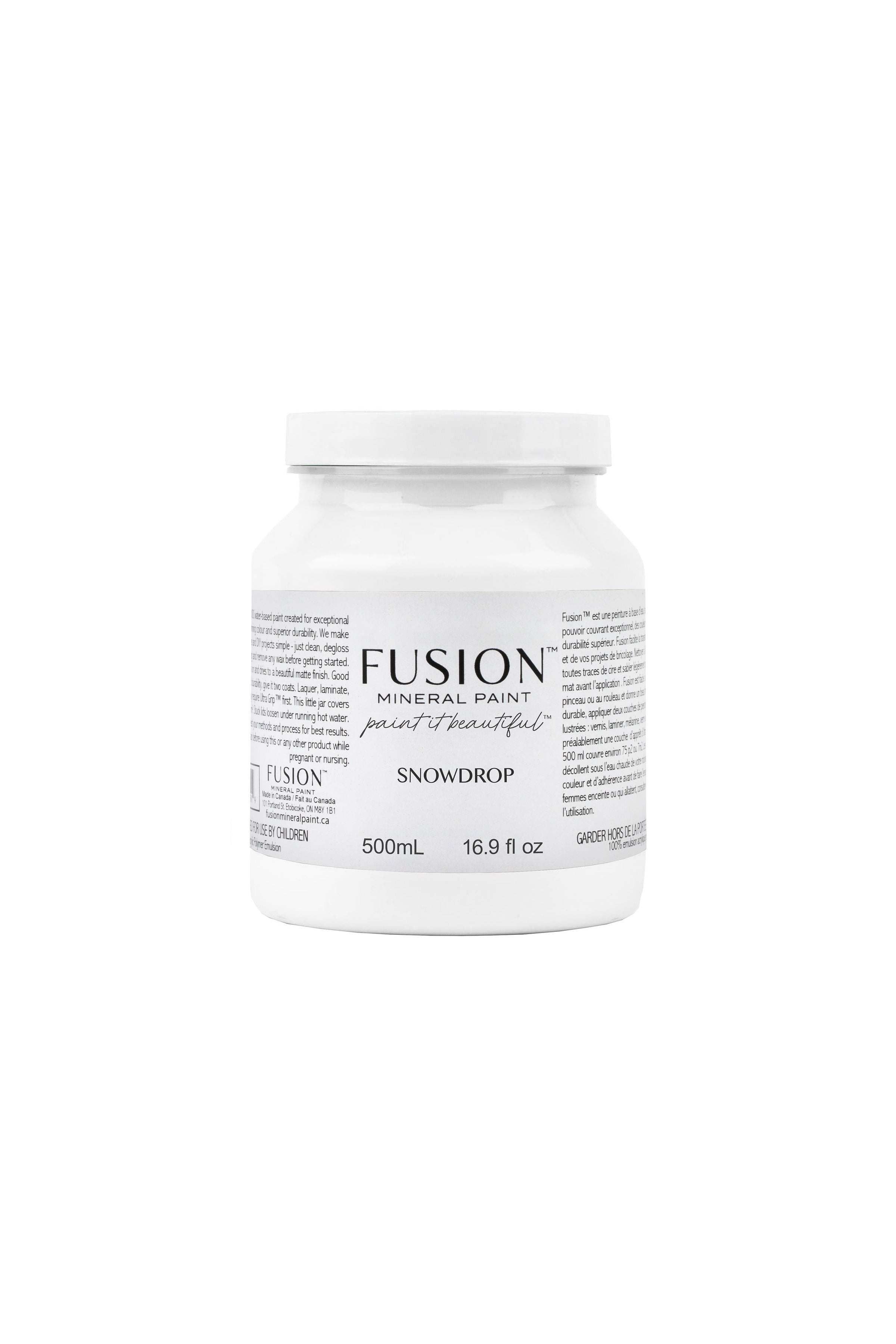 Fusion Mineral Paint Snowdrop 500ml jar
