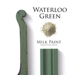 Load image into Gallery viewer, Homestead House Milk Paint Waterloo Green Flat Lay
