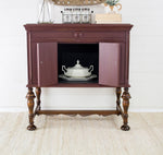Load image into Gallery viewer, Homestead House Milk Paint Cranberry sideboard interior
