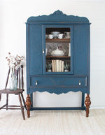 Load image into Gallery viewer, Homestead House Milk Paint Homestead Blue dresser
