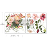 Load image into Gallery viewer, My Favourite Dhalia Redesign with Prima Maxi Transfer - large dhalia bouquet with trailing foliage
