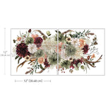 Load image into Gallery viewer, Prairie House Redesign with Prima Maxi Transfer - large autumnal floral design with antlers interspersed
