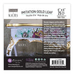 Load image into Gallery viewer, 25 imitation gold leaf sheets
