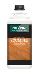 Load image into Gallery viewer, 500ml Polyvine Classic Colour Scumble clear acrylic glaze bottle on a white background
