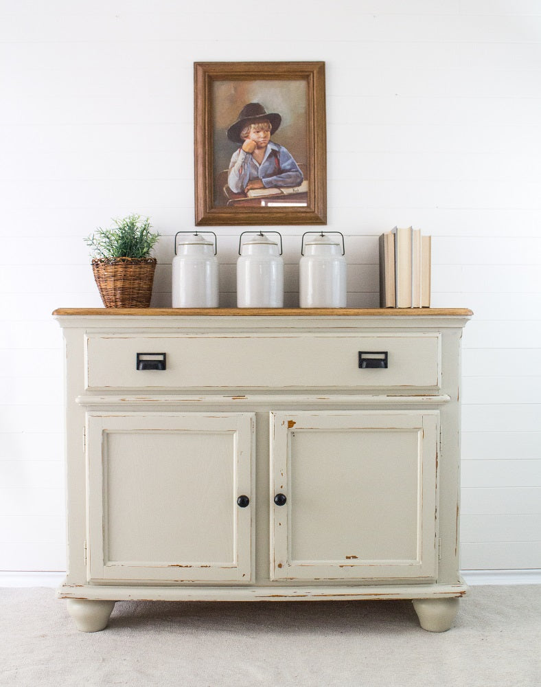 Sideboard painted in Homestead House Milk Paint Stone Fence