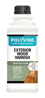 Load image into Gallery viewer, Polyvine Exterior Wood Varnish 500ml Dead Flat Finish
