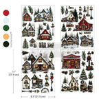 Load image into Gallery viewer, Village of Wonder Redesign with Prima Christmas Middy Transfer - charming festive houses
