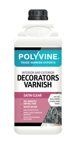 Load image into Gallery viewer, 500ml Clear Satin Polyvine Interior and Exterior Decorator's Varnish
