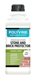 Load image into Gallery viewer, 1 litre Natural Finish Polyvine Brick and Stone Protector for interior and exterior use
