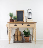 Load image into Gallery viewer, Homestead House Milk Paint Hampton refinished desk
