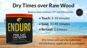 Enduro Pro Pre Cat Lacquer Dry Times