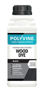 Load image into Gallery viewer, Black Polyvine interior and exterior wood dye - available in 200ml, 500ml

