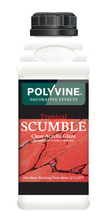 Load image into Gallery viewer, 500ml Polyvine Tropical Scumble clear acrylic glaze bottle on a white background
