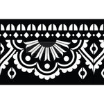 Load image into Gallery viewer, Mendhi Border Redesign with Prima Resusable Adhesive Stencil from the Cece Restyled Collection

